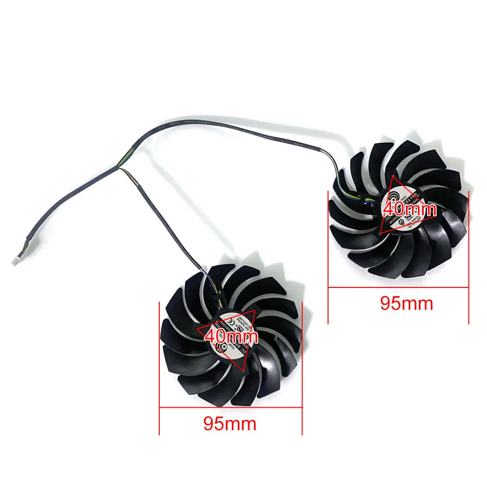 Cooling Fan 95MM PLD10010S12HH FOR MSI GTX 1080/1070/1060 fan For msi GTX1080 GTX1070 ARMOR 8G OC GTX1060 Graphics Card GPU