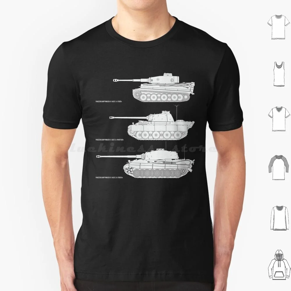 German Cats Ww2 T Shirt Big Size 100% Cotton German Cats Germany Ww2 War Thunder World Of Tiger 2 Tiger Ii Panther Pz V Pz Vi