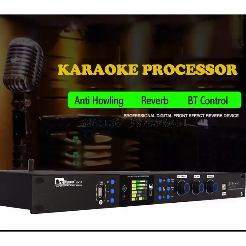 WMWMNU High Quality Digital Audio Effect Processor for KTV, Bar, Stage Performance