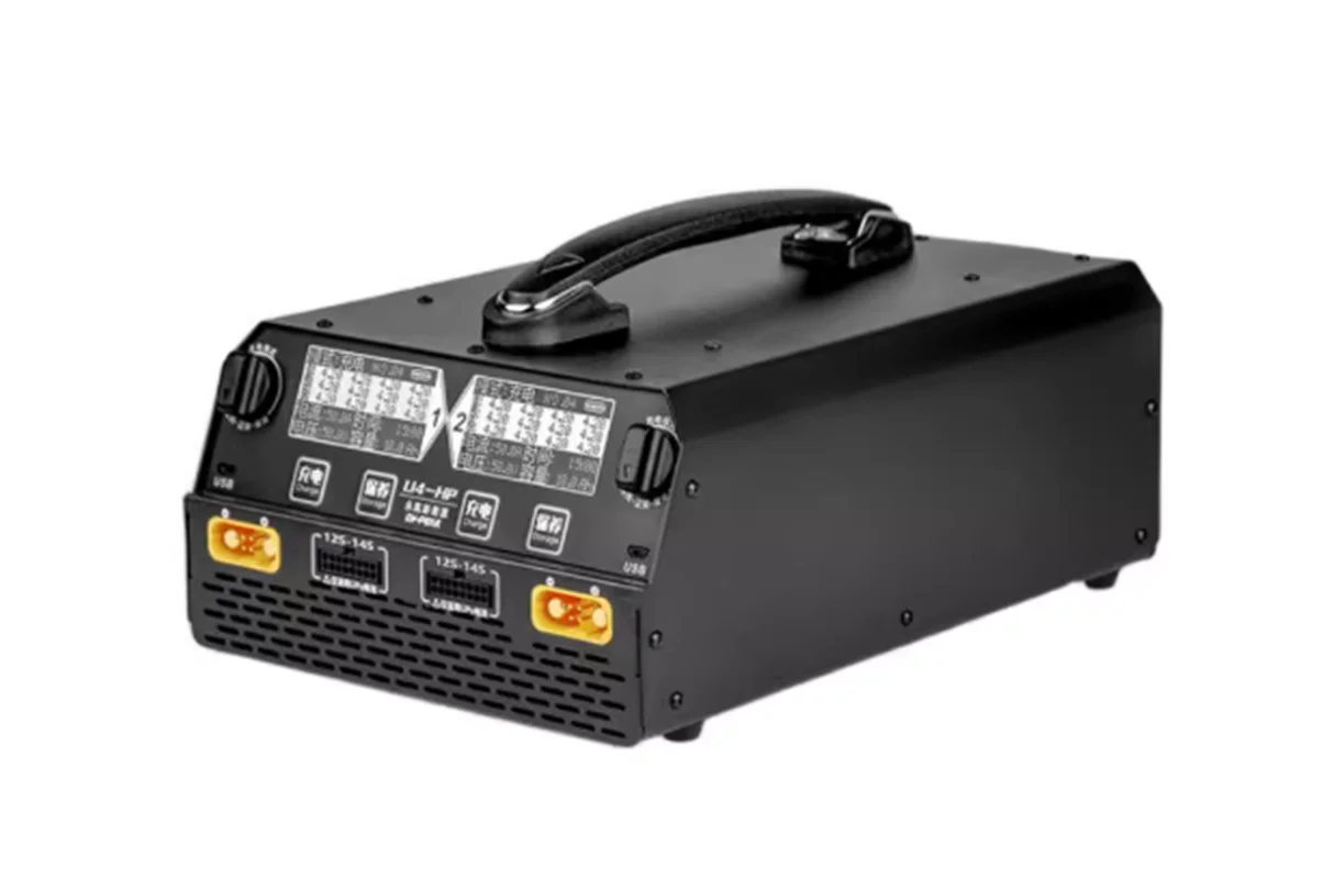 EV-PEAK U4-HP バランス充電器 デュアルチャンネル LiPo/LiHv 6S - 14S TATTU Herewin バッテリー 2500W 25A