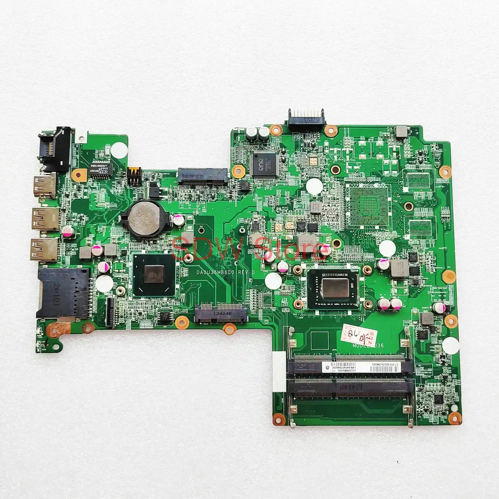 

For HP 15-B041DX 15-B085NR 15-B Laptop Motherboard 701697-001 701697-501 Mainboard DA0U36MB6D0 With i3-2377M CPU HM77