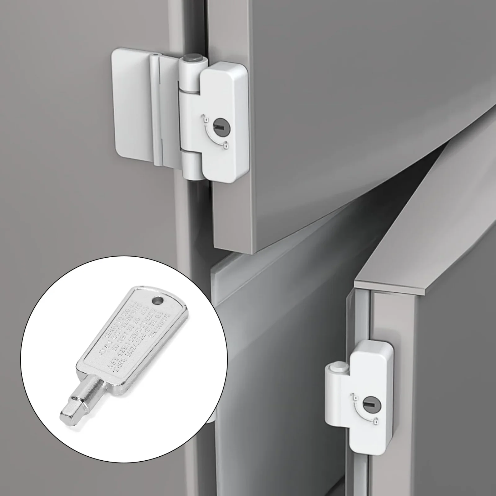 2PCS Freezer Door Key 5304485424 Replaces AP5331004,2211112,AH3506557,EA3506557,PS3506557 Compatible with Frigidaire FFBC4622QS