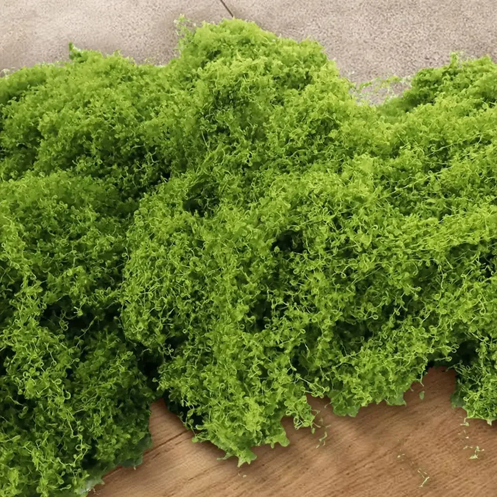 50g/100g/200g Realistico Muschio Artificiale Per L'artigianato FAI DA TE & Decorazioni Per La Casa Paesaggio Bonsai Pavimentazione Erba Decorazione Pianta Verde