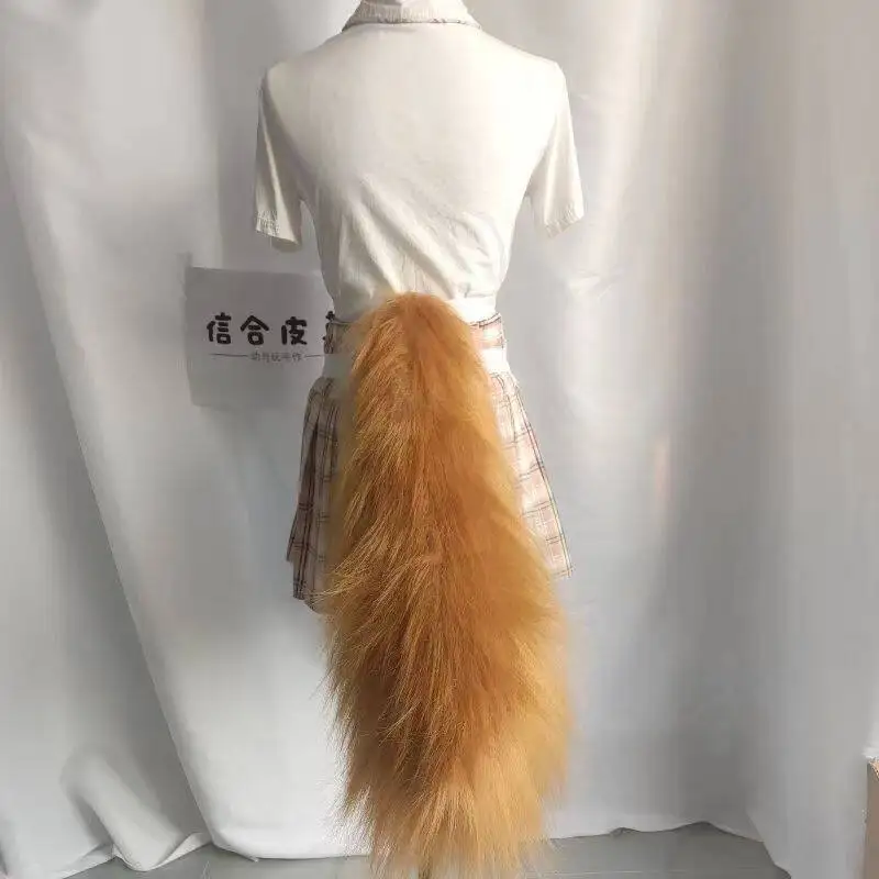 27'' Game Genshin Impact Gorou Electric Plush Tail Cosplay Props for Comic Con Photo Shoot Halloween Party Decoration