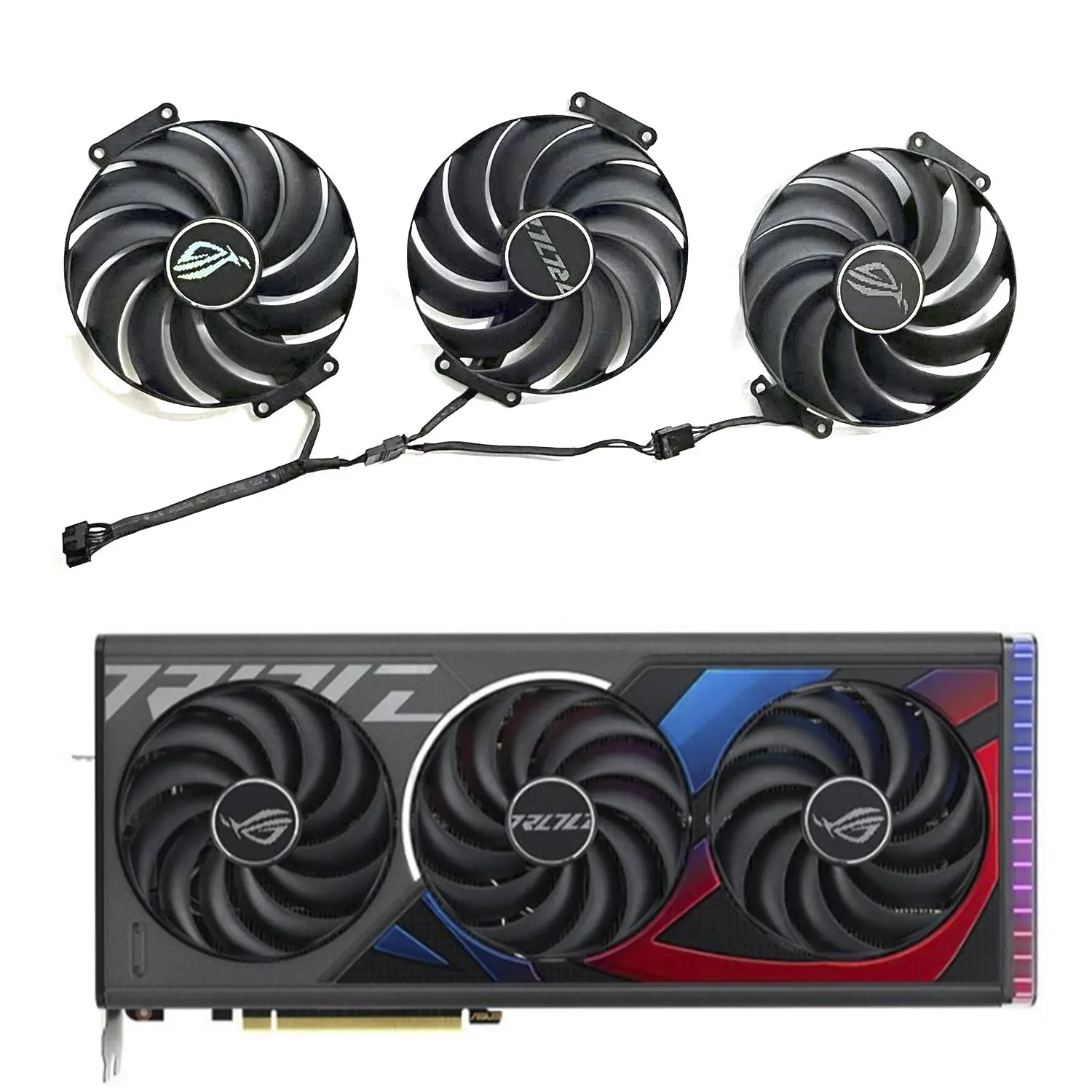 

Brand new original GPU fan 7PIN FD10015M12D 98MM RTX 4070 GPU fan for ASUS ROG-RTX4070-O12G-GAMING Raptor graphics card