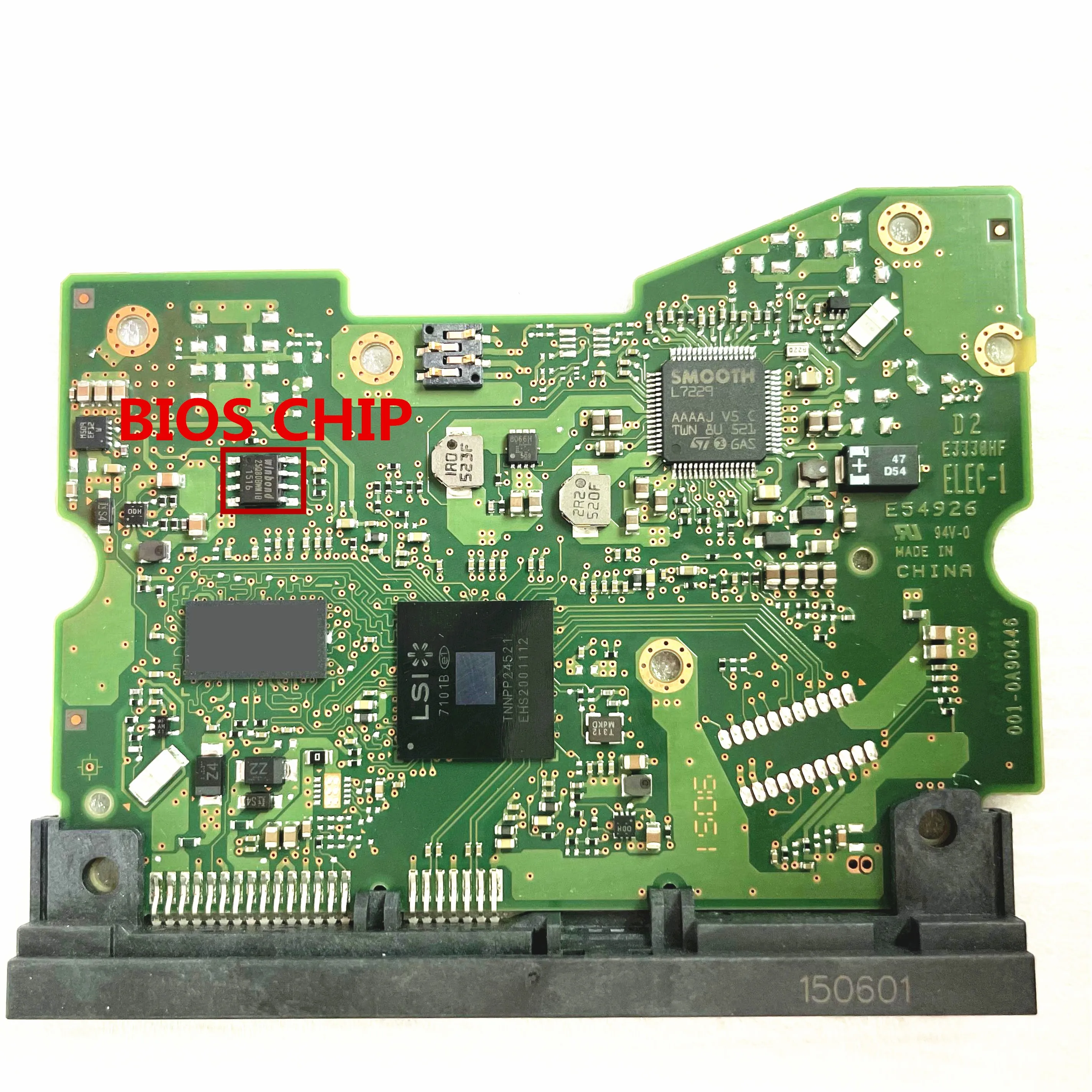 0A90446 Hitachi HUS726060ALE610 WD4002FYYZ serial desktop hard disk PCB board number 006-0A90446 / 001-0A90446