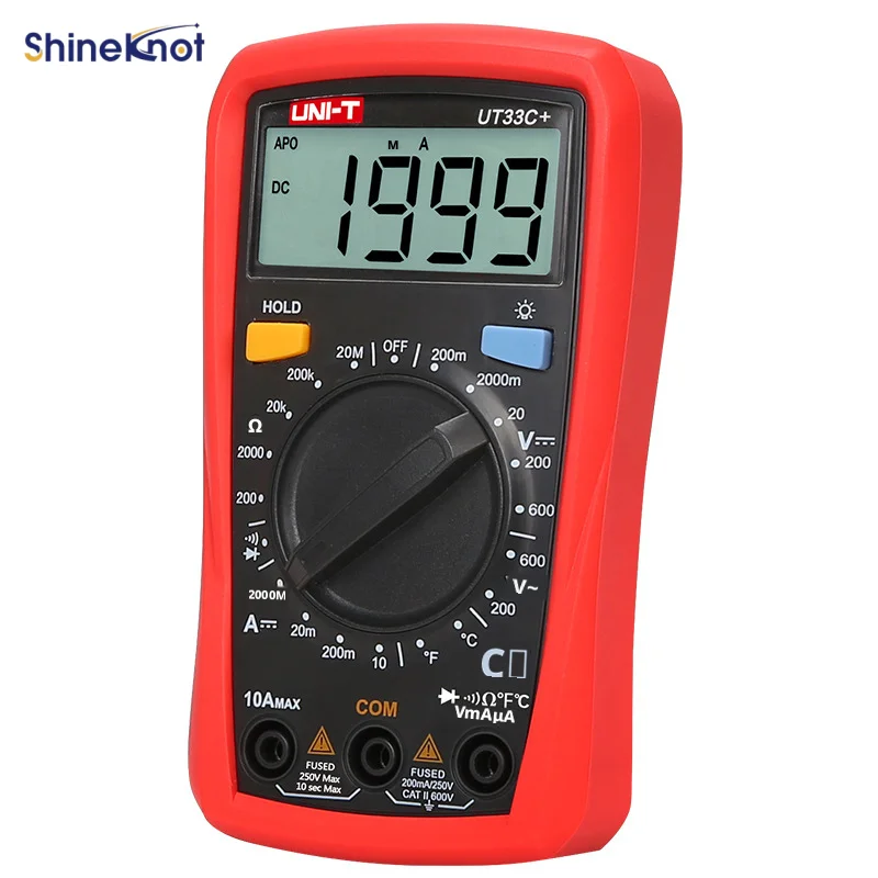 SHINEKNOT Digital Multimeter Electrician-Specific Shock Heat-Resistant Digital Ammeter Domestic Use Full Range Testing Functions