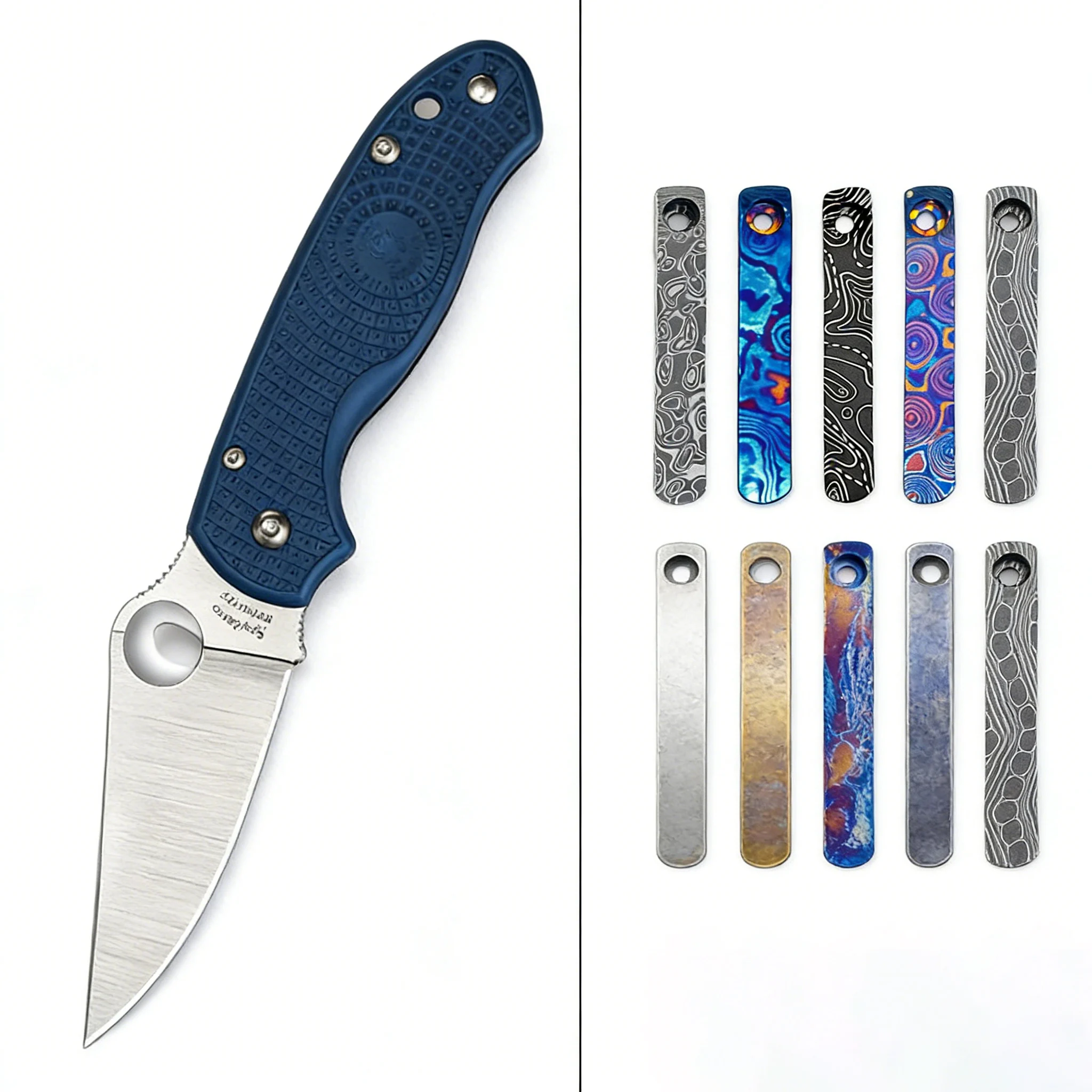 Clip de bolsillo integrado de aleación de titanio para cuchillo, 7 colores, para Spyderco Para3 Lightweight Manix2 LW Autonomy Sage5 LW Sire Watu