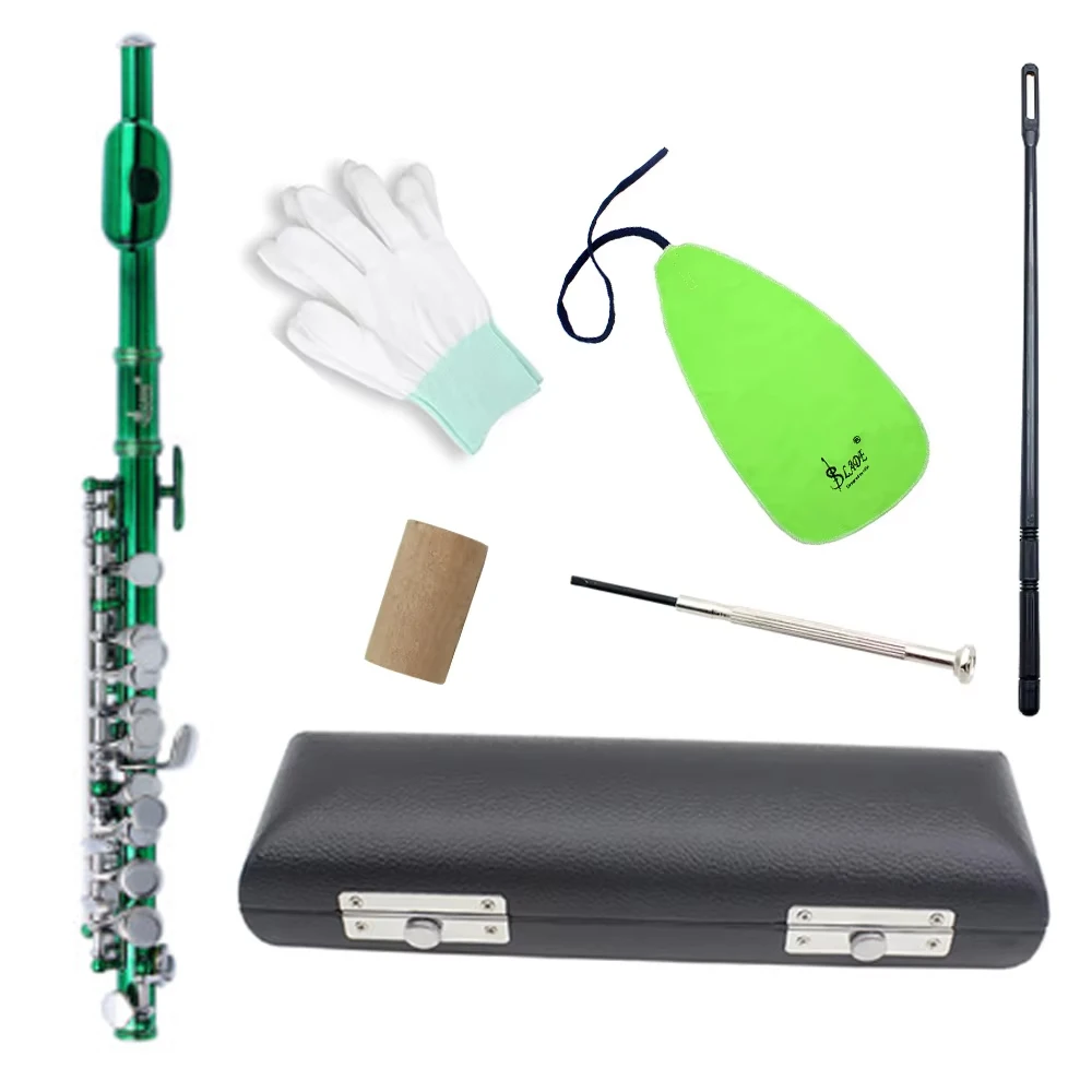SLADE Colorful Piccolo Available In Multiple Colors Standard White Brass Body C Key Piccolo Set with Box Gloves Cork Screwdriver