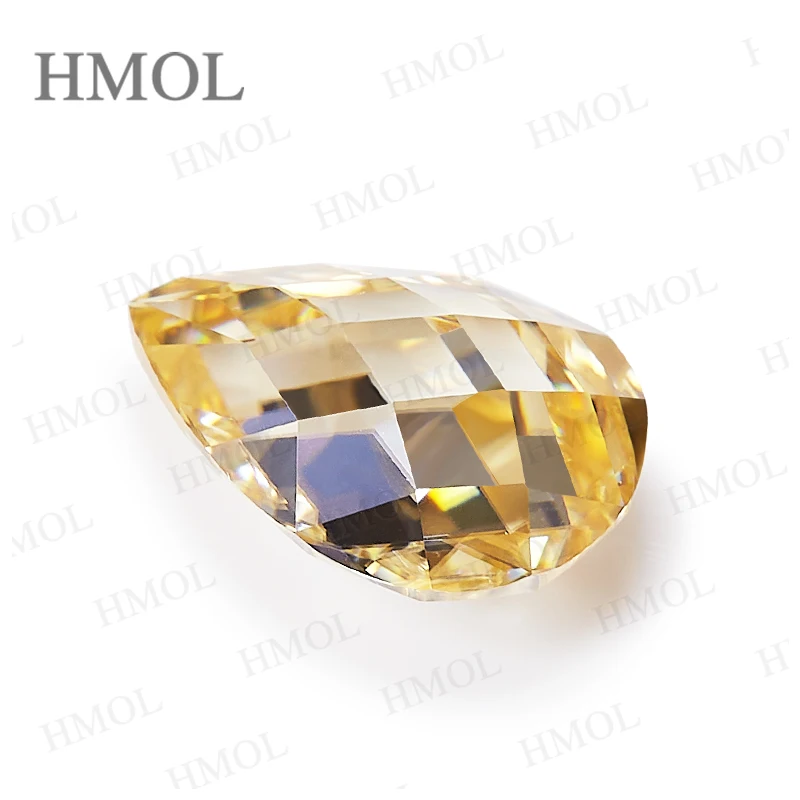 أحجام مزدوجة قطع الورد مويسانيتي الكمثرى GRA شهادة متعدد الألوان أحجار كريمة مفكوكة VVS1 الخرز دلايات مجوهرات خواتم النساء بالجملة