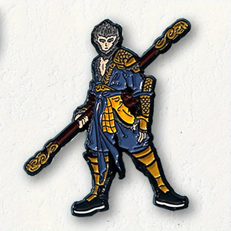 Creative Mythological Figure Sun Wukong Brooch Backpack Clothing Accessories Badge