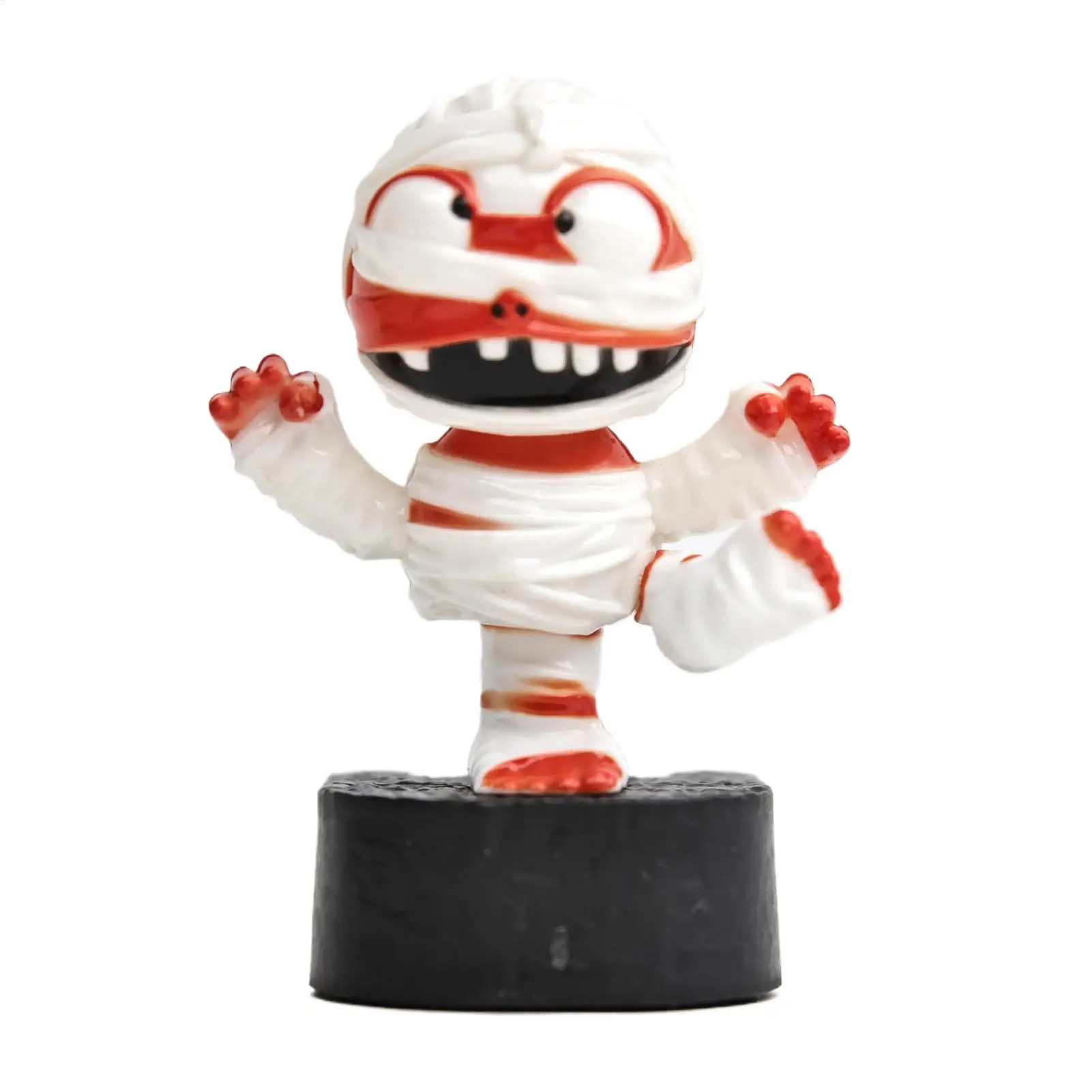

Solar Car Dashboard Figures Shaking Head Mummy Dashboard Figures Solar Powered Small Halloween Decor For Vehicle Auto Desktop