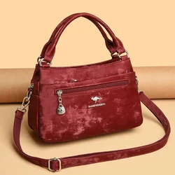 Designer Casual Shoulder Handbags High Quality Soft Scrub Leather Crossbody Bags for Women Luxury Handbags Women Bags Sac A Main