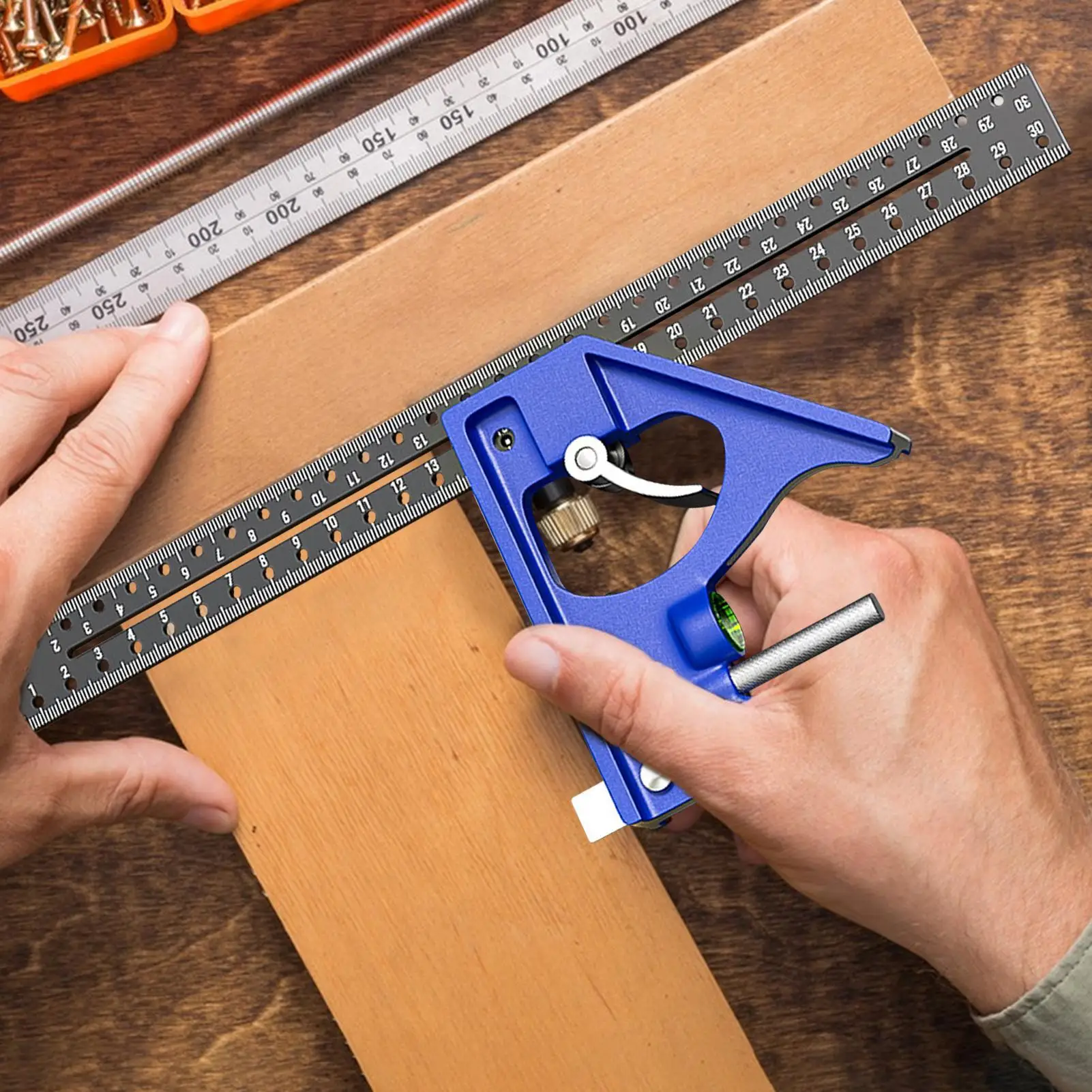 Combo Square Woodworking Tools Metal Square For Electricians Projects Metal Fabrication Cabinet Making Furniture Building