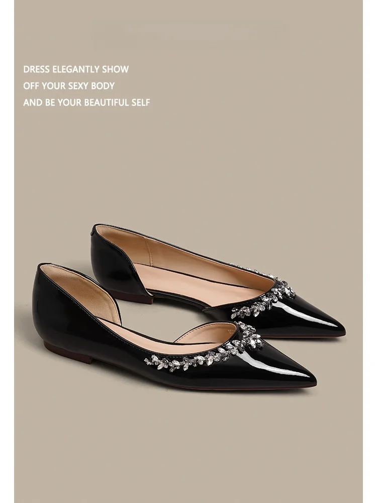 fengmi-bla-commuter-profional-flat-oes-women's-spring-autumn-iny-leather-soft-bot-side-diamond-single-oes