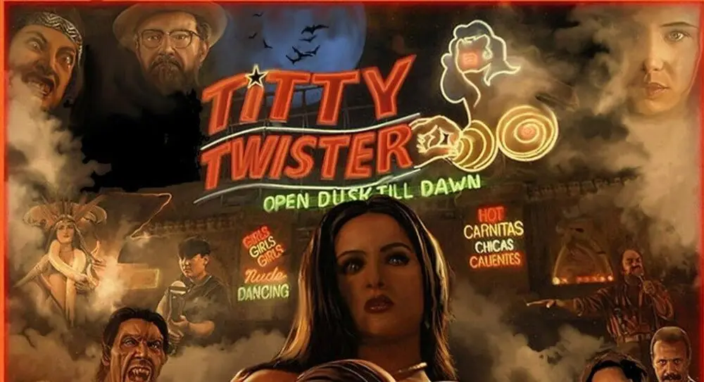 Titty Bar Dusk Til Dawn - Horror Movie Tee - Sizes S - 5XL / Vampires / Action