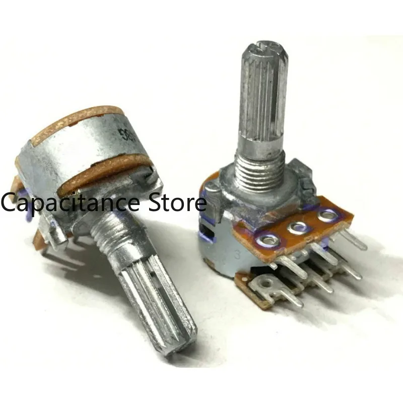 5PCS Power amplifier, computer speaker, volume dual potentiometer A10K A20K B10K B50K B100K