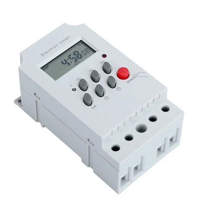 5 قطعة KG316T-II مؤقت إلكتروني أسبوعي قابل للبرمجة 12Vdc 24Vdc 48Vdc ، AC110V AC220V مفتاح مؤقت إلكتروني رقمي