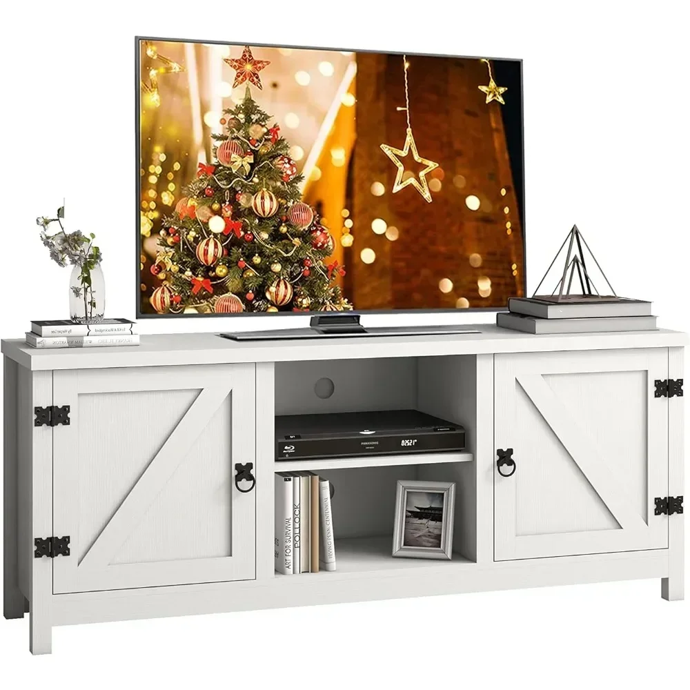 Practical Entertainment Center With Storage And Open Shees Living Room Furniture Tv Stands Bedroom (White For 32