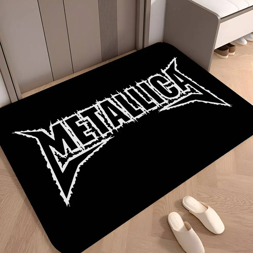 Classic Popular M-metallicaS Band Hallway Carpet Retro Multiple Choice Living Room Kitchen Rug Non-Slip Welcome Rug