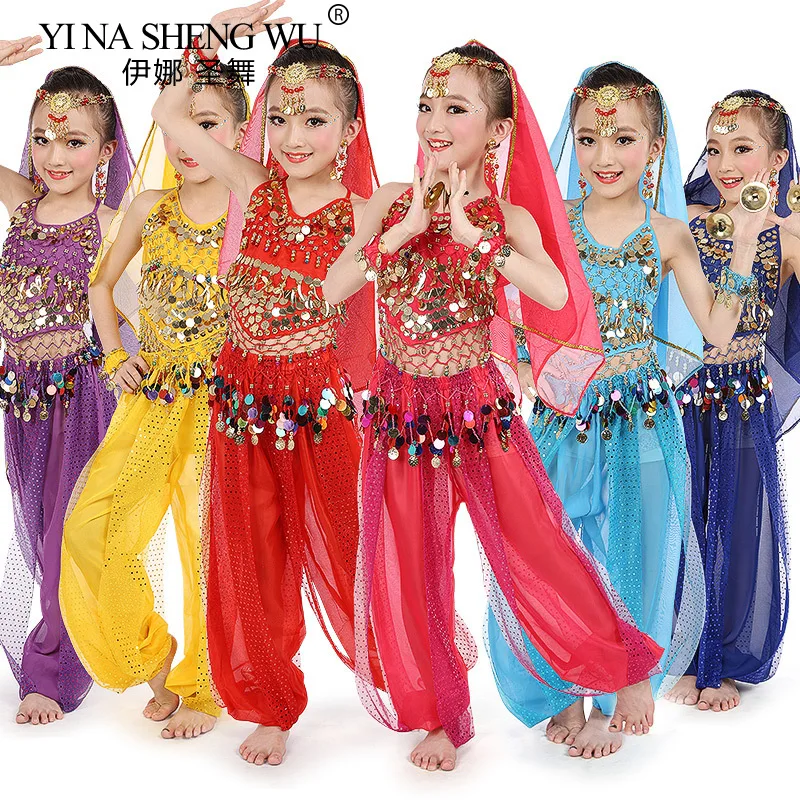 

Kids Belly Dance Costumes Set Oriental Dance Girls Belly Dancing India Belly Dance Clothes Bellydance Child Kid Indian With Belt
