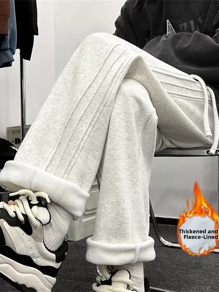 

Мужские спортивные брюки Cleanfit Fce с подкладкой, утепленные, прямого кроя, осенне-зимние, комфортные, модные, брендовые