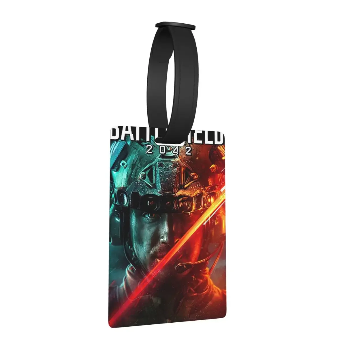 

Battlefield Game 2042 Luggage Tags Suitcase Accessories Travel Fashion Baggage Boarding Tag Label Holder ID Name Address