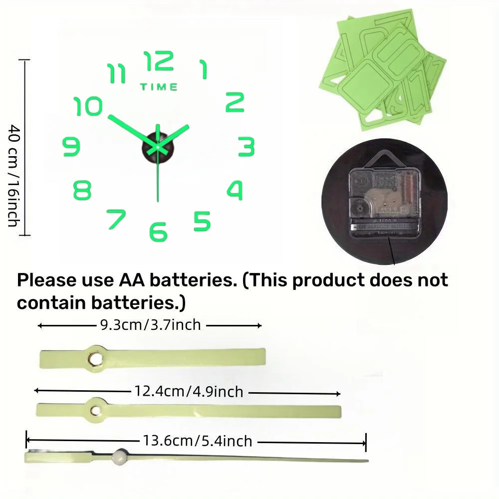 2026 Modern Design Large Wall Clock 3D DIY Quartz Clocks Fashion Watches Acrylic Mirror Stickers Living Room Home Decor Horloge