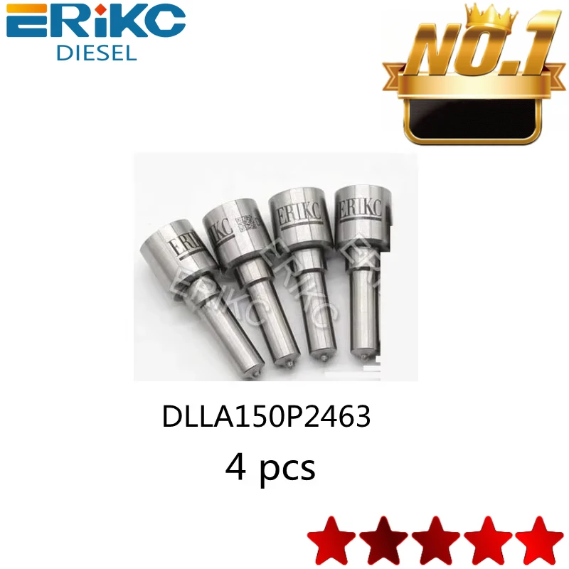 

ERIKC 4 pcs DLLA150P2463 Diesel Fuel Injector Nozzle DLLA 150P 2463 OEM 0 433 172 463 For Bosch 0445110695