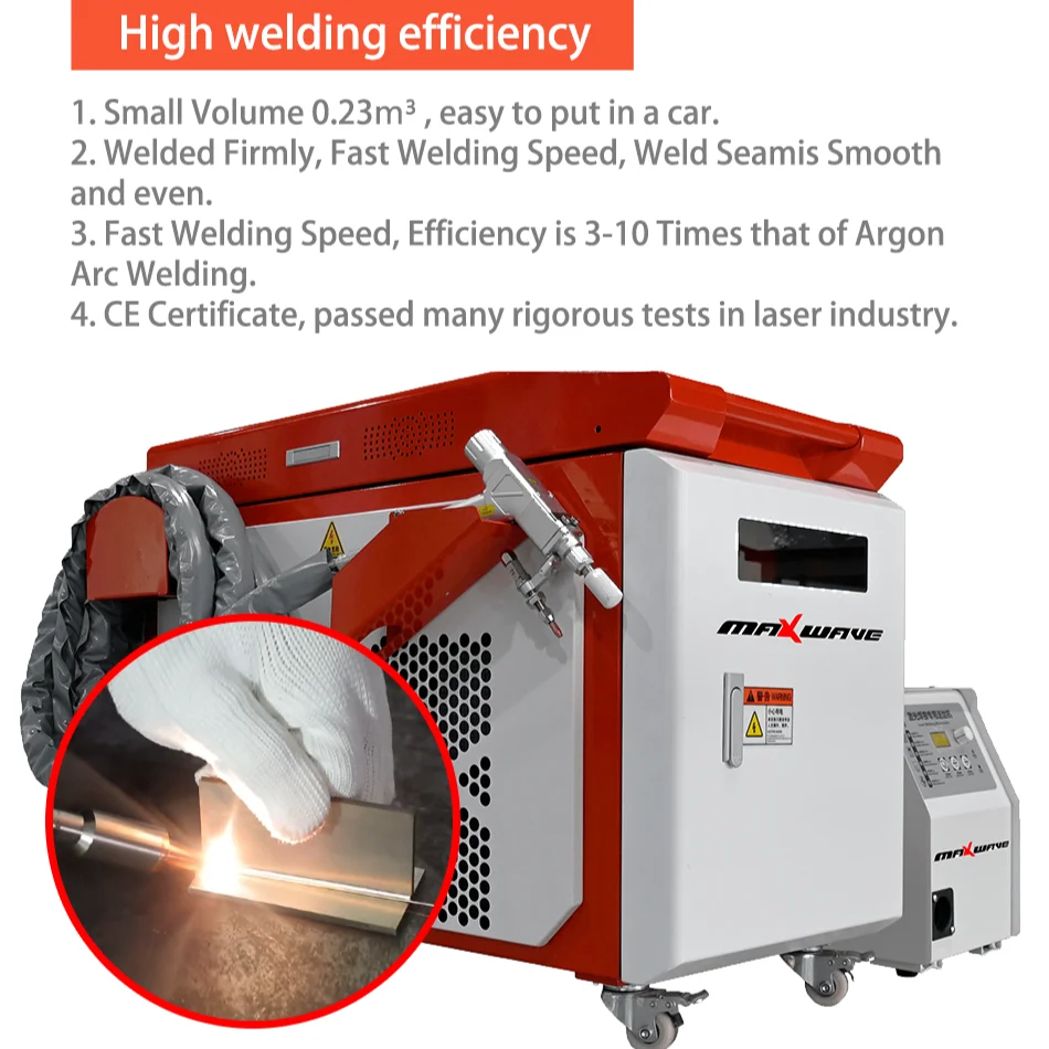 

1500W Handheld Welder 3 in1 Machine Laser Welder Metal Cleaner Laser Cutter for 5mm 2.5mm thickness metal aluminum Welding