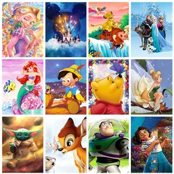 Disney 5D DIY Diamond Painting Cartoon Pinocchio Full Round New Arrival Embroidery Winnie the Pooh Mosaic Handicraft Home Decor