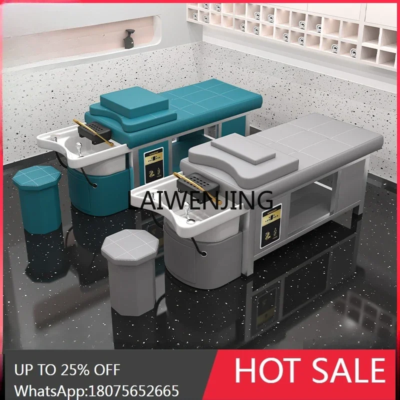 ceramic basin head treatment bed water circulation fumigation beauty salon massage massage bed