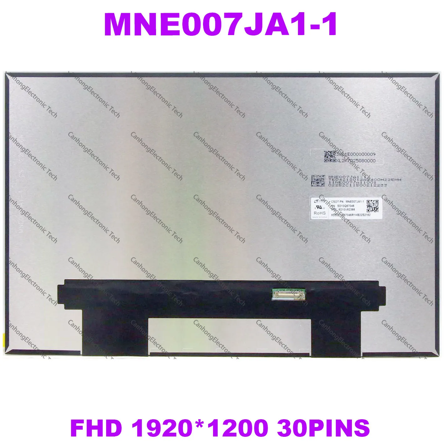 

14“1920*1200 FHD LCD Screen TP00129A MNE007JA1-1 NE140WUM-N62 5D10V82366 PN SD10Q67046 LNV9Y01H001 FRU 5D10V82375 PN SD10Z34909