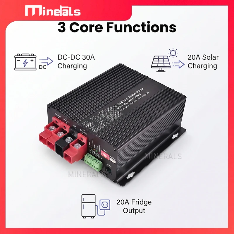 Three-in-one Charger MPPT DC 12V Inverter All-in-one 12V 20A Air conditioning Power Inverter
