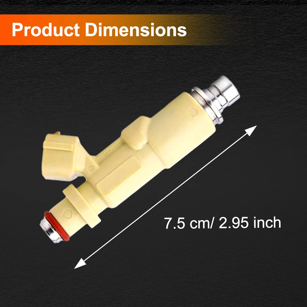 23250-74220 2pins Fuel Injector for Toyota Altezza Gita SXE10 3SGE 2.0L 1998-2005 23209-74220