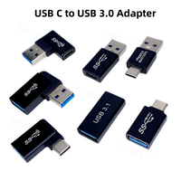 OTG Adapter USB 3.1 Type C Female To USB 3.0 Male Converter 10Gbps Type C to USB 3.0 90 Degrees Angled For USB C OTG Connector