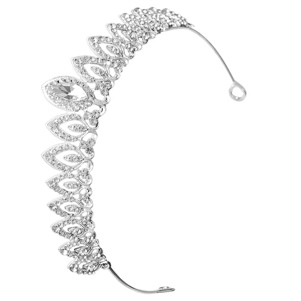 

Bridal Crown Rhinestone Wedding Headpiece Lightweight Alloy Accessories For Bride Party Hair Decor