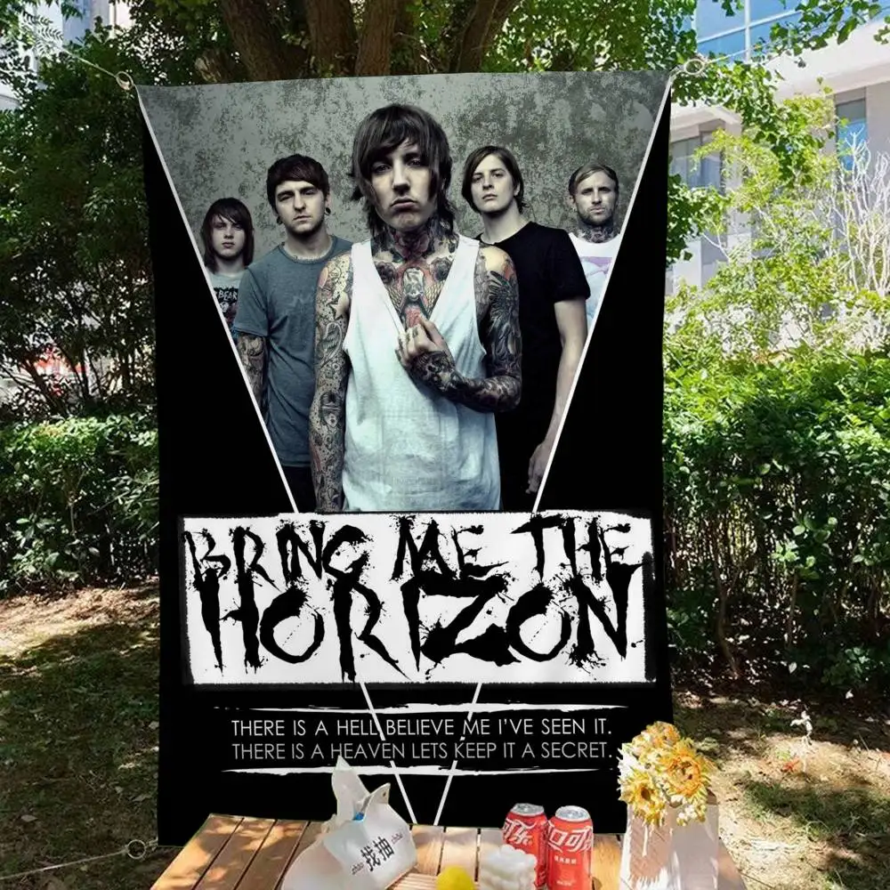 Rock Band B-Bring M-Me The H-Horizon Advanced Printing Commercial Advertising Flag Company Party Banner