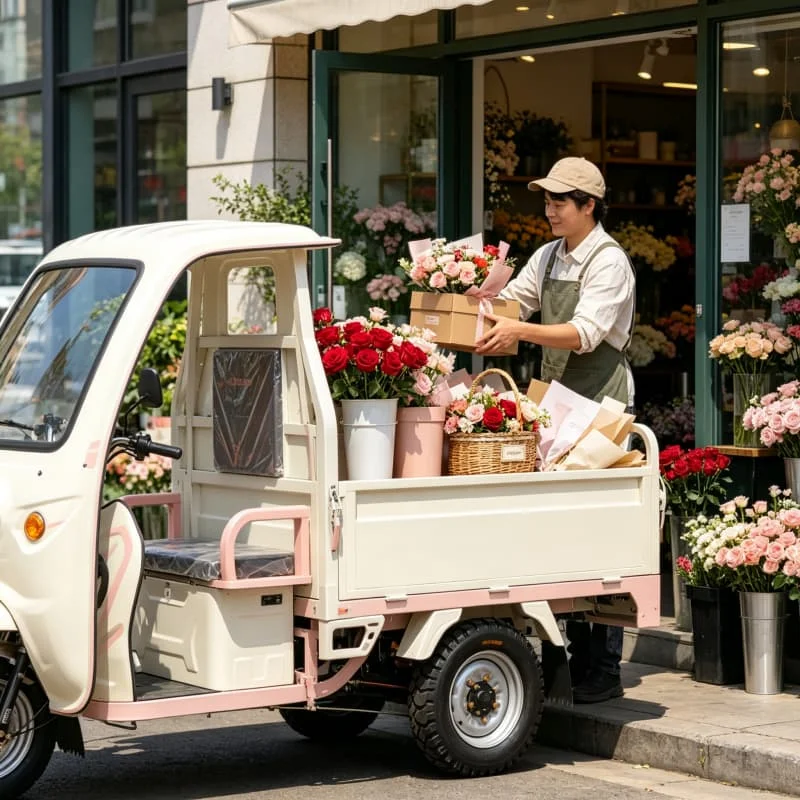Ranch Electric Cargo Trike 72V 2000W 400kg Flatbed for Hay Bale Fence Material Farm Supply Transport Customized High Quality
