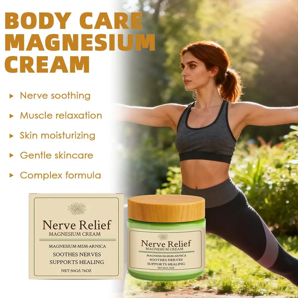 1/3PCS Magnesium Cream for Body Care - Nerve Soothing Muscle Relaxing Massage Cream Deeply Nourishing Hydrating Daily Relaxation