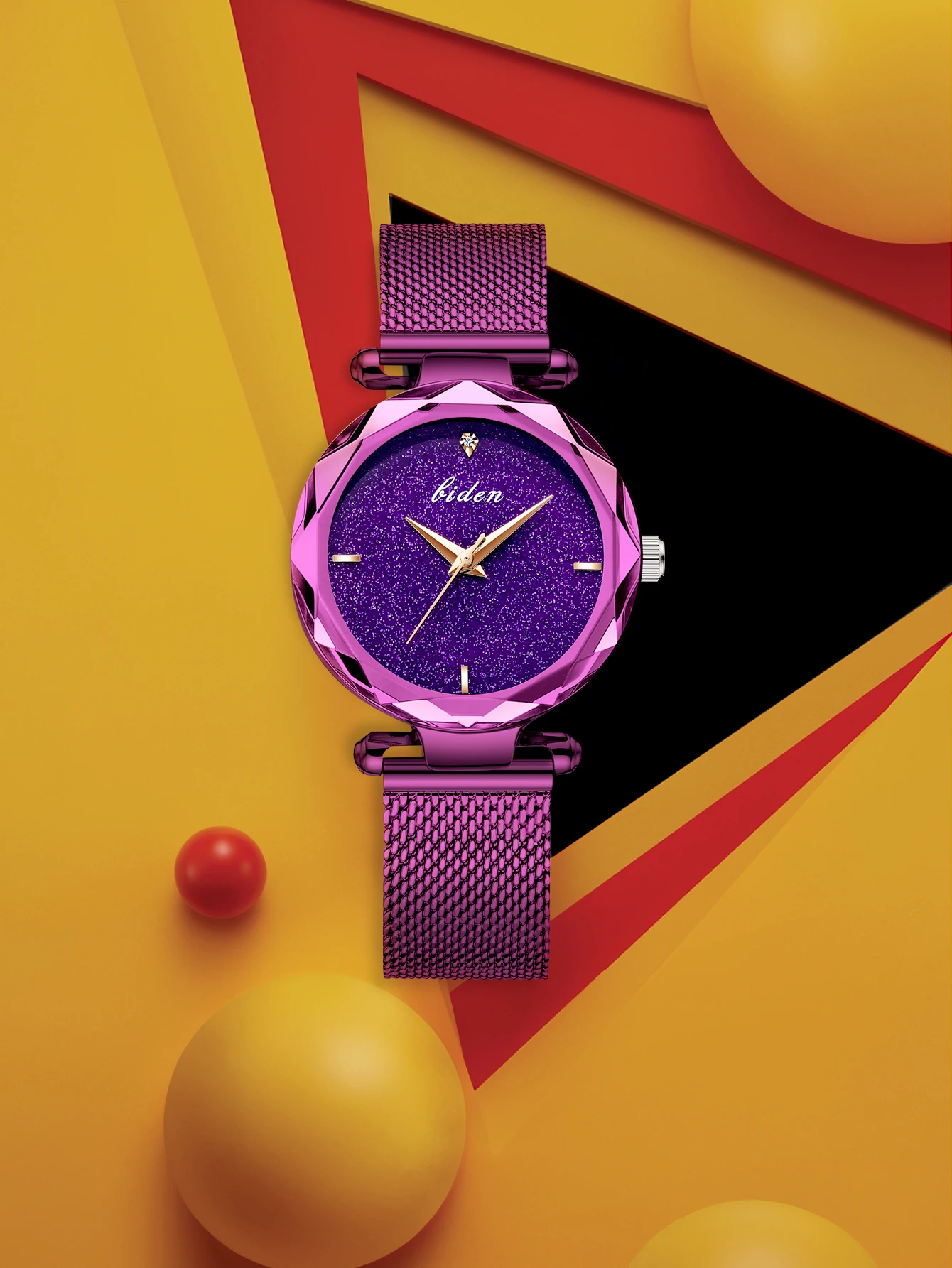 BIDEN high-end women's watch luxury small dial waterproof quartz watch Valentine's Day gift with exquisite watch box included