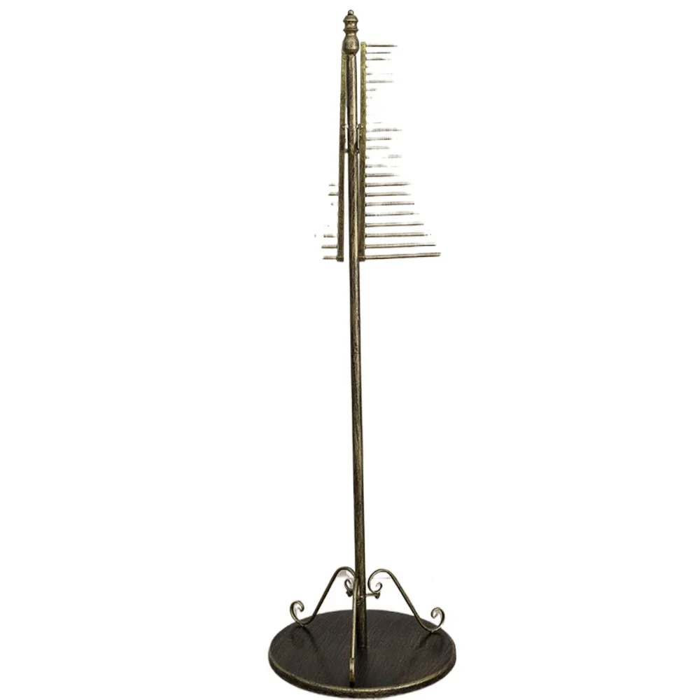 Freestanding Multi‑Function Textile Display Rack Practical Garment Shop Fixture For Scarves Belts Pants Fabric Organizing