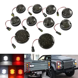 10pcs Signal Lamps Assembly Rear Front Fog Light Stop Brake Reversing Light Turn Signal for Land Rover Defender 90/110 1983-2019