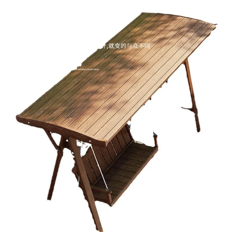 

Outdoor courtyard preservative wood swing, small courtyard, solid wood indoor balcony, children, small apartment, household