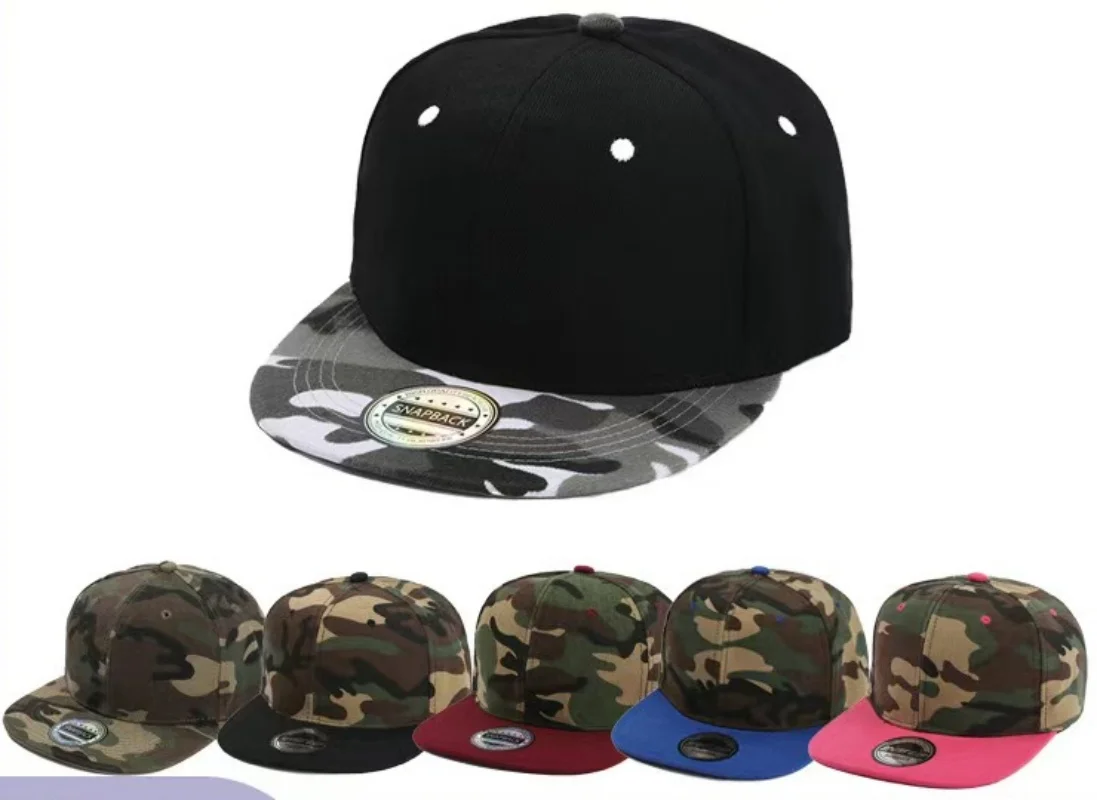 Fashion Unisex Baseball Cap Men Women Hip-hop Flat-brimmed Cap Outdoor Snapback Hat Flat Brim Trendy Leisure Adjustable Sun Hats