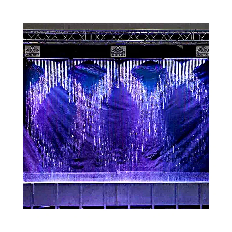 custom.Digital Curtain Programmable LED Waterfall Factory Direct Garden Decor Curtain Fountain