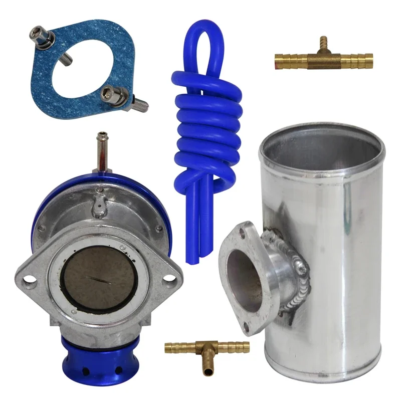 

Black / Blue For Turbo Charger BOV Blow Off Valve Type-S/RS + 3" Alloy Flange Adapter Pipe
