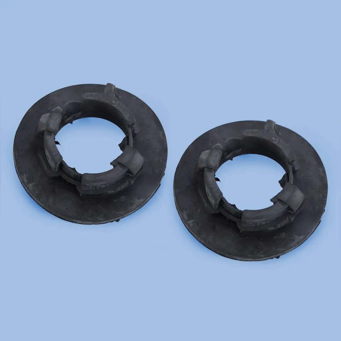 1531725 2Pcs Rear Top Upper Suspension Spring Mount Anti Squeak Plate Pad Black Rubber Fit For Ford Fiesta MK7 Ecosport B-max
