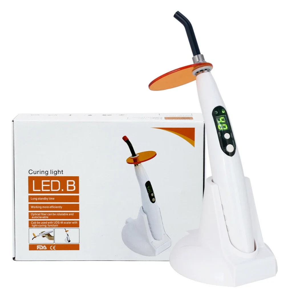 

Cheap den tal Wireless Curing Light LED.B Type 1200-1500mw/cm2 LED Curing Lamp UV Lamp