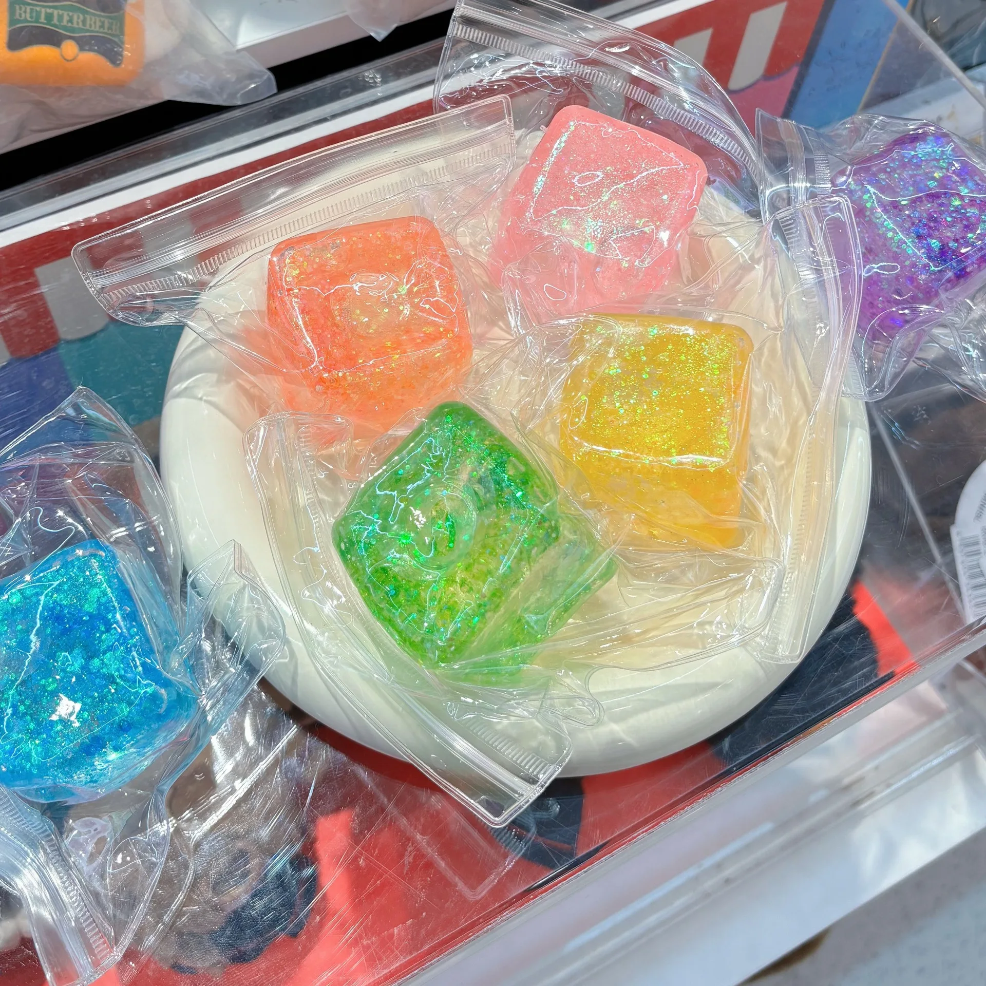 Cubo Anti-estrés De Hielo – Pelota Sensorial Para Apretar, Juguete Fidget De 3 Cm, Ideal Para Niños Y Adultos